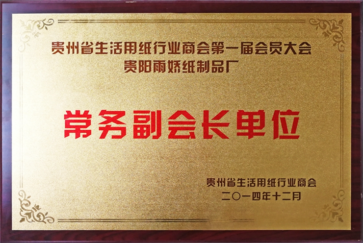 贵州省生活用纸行业商会 常务副会长单位